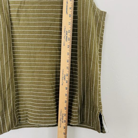 J Crew Brown And White Striped Sleeveless Blouse Women’s Size S - Picture 3 of 7